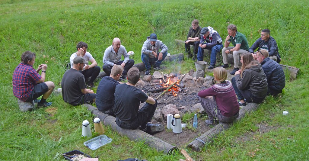 Nordic Resistance Movement Activist Days 2022 Denmark campfire