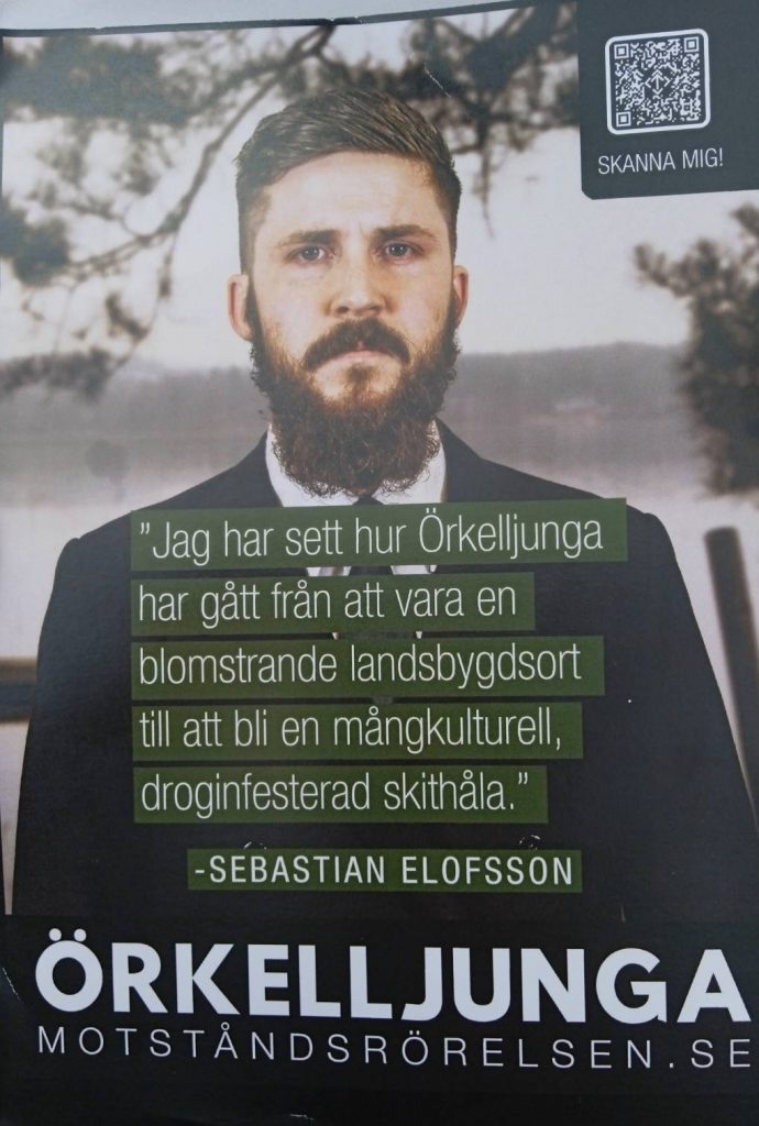 NRM election leaflet, Örkelljunga, Sweden