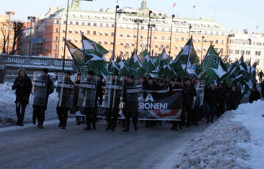 Nordic Resistance Movement march, Stockholm, 2016