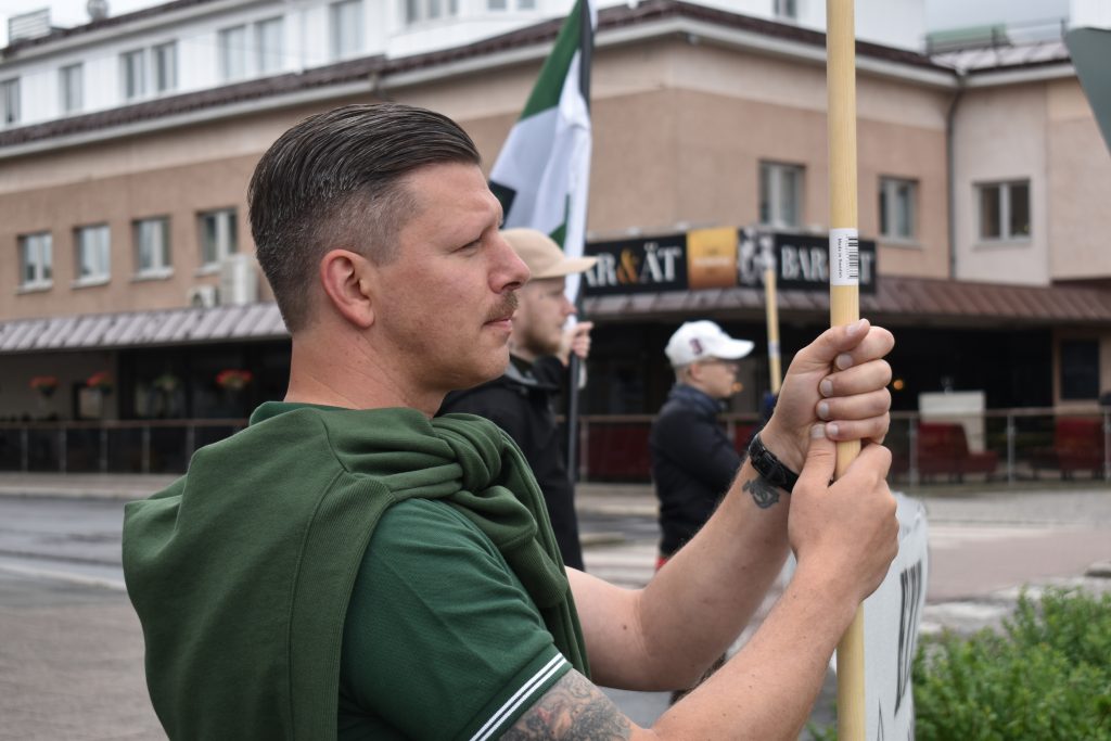 Nordic Resistance Movement activism, Vetlanda, Sweden