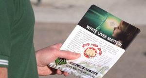White Lives Matter leafleting, Ludvika, Sweden