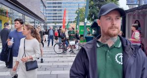 Nordic Resistance Movement leafleting, Stockholm