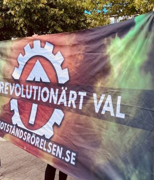 Nordic Resistance Movement election activism in Örkelljunga, Sweden