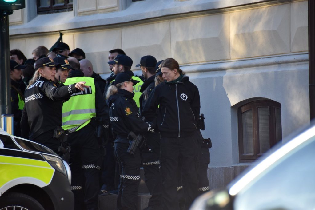Nordic Resistance Movement Oslo demonstration arrest