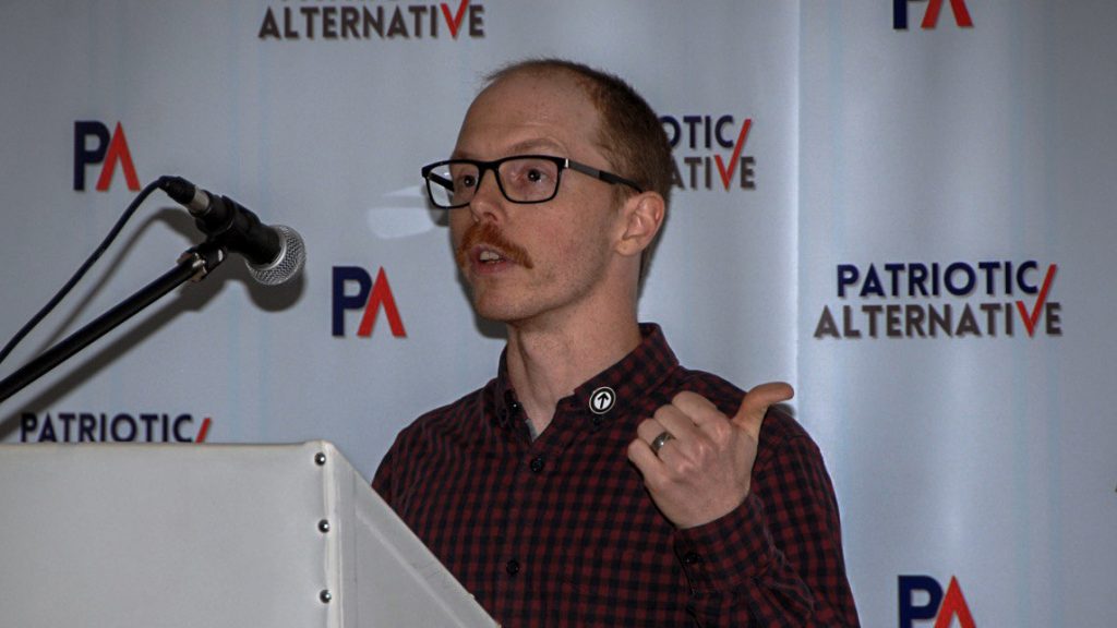 Andreas Johansson speaks at Patriotic Alternative conference