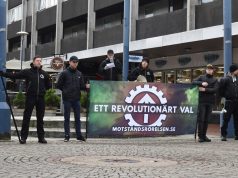 Nordic Resistance Movement public activity, Växjö, Sweden