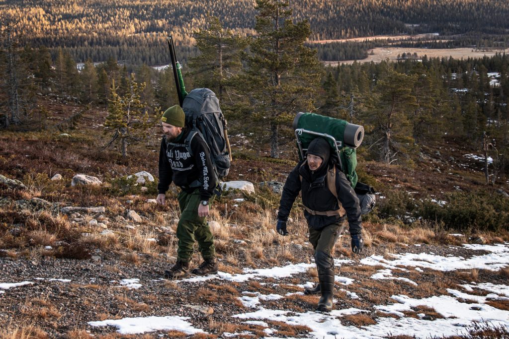 Nordic Resistance Movement hiking in Norrbotten, northern Sweden