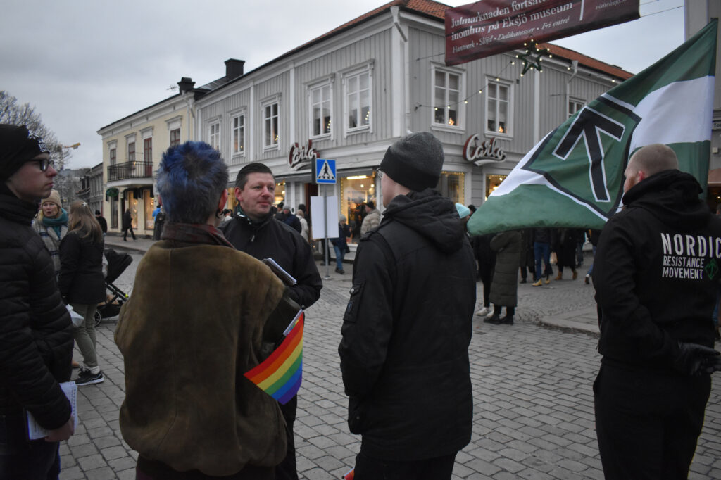 Nordic Resistance Movement activism, Eksjö, Sweden