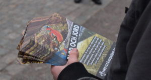 Nordic Resistance Movement leafleting in Vetlanda, Sweden