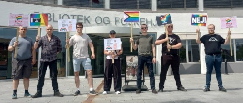 Nordic Resistance Movement Aabenraa Pride protest Denmark